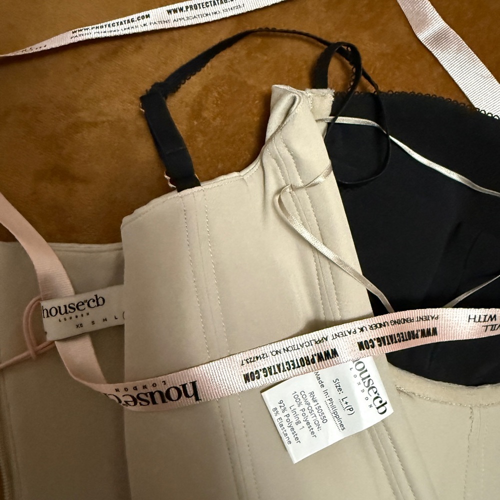 Luette Beige Corset L+ Plus Cup Top - Picture 6 of 8